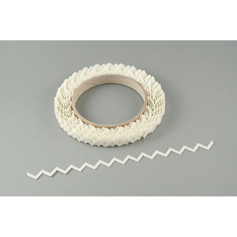 Zig-zag 90° turbulator - thickness 0,5 mm - 33 m